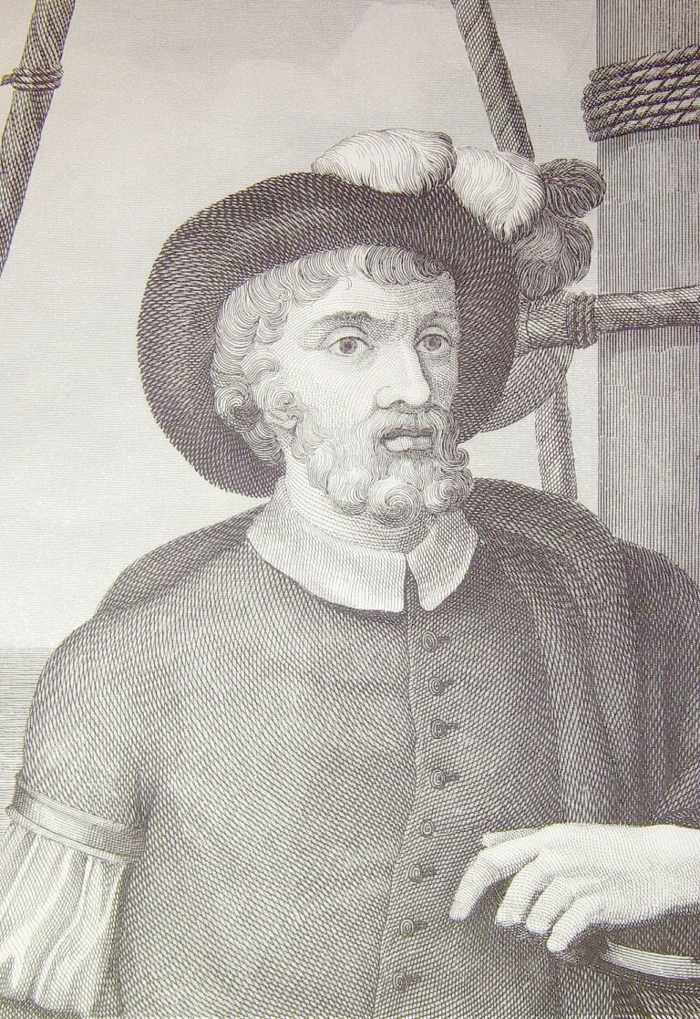 Retrato de Juan Sebastián Elcano, marino de Guetaria que culminó la circunnavegación