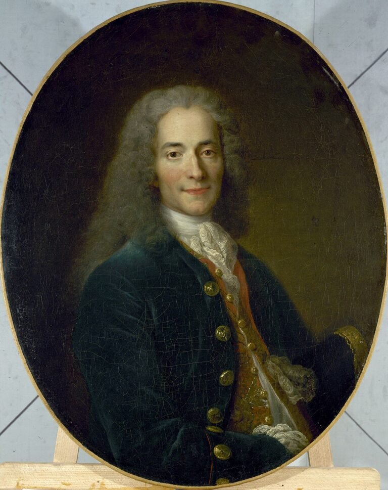 Retrato del filósofo Voltaire, autor de la frase sobre el Sacro Imperio